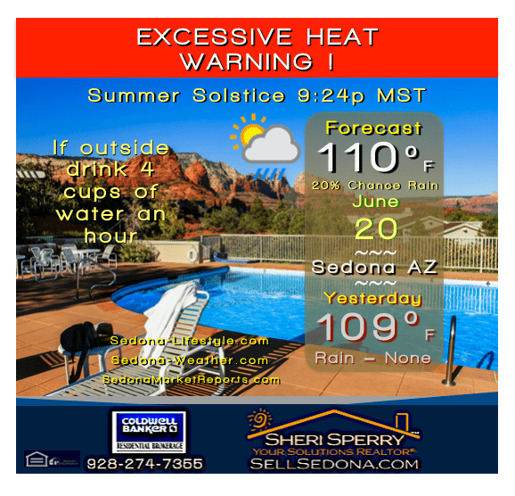 excessive heat June 20 Sedona-weather-update