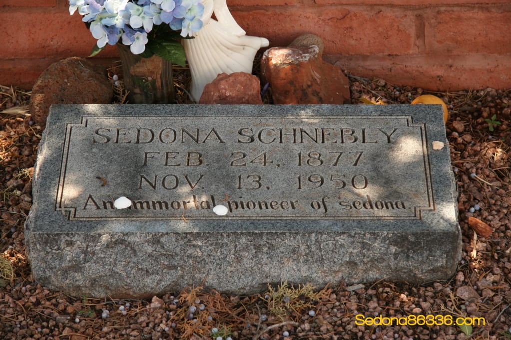 Sedona Schnebly grave marker