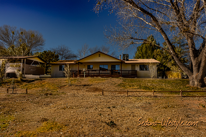 View of backyard from Camp Verde riverfront