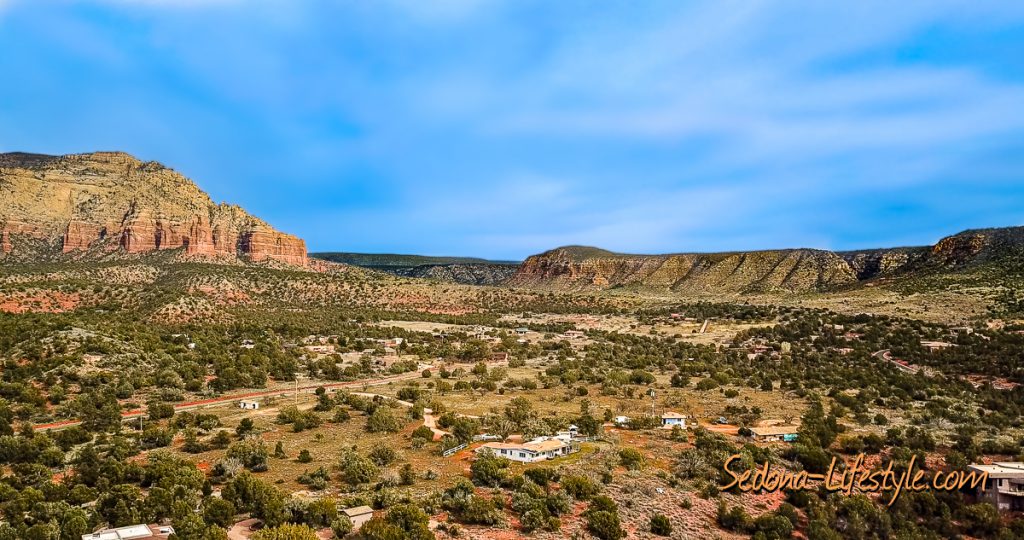 View of Sedona lot for sale