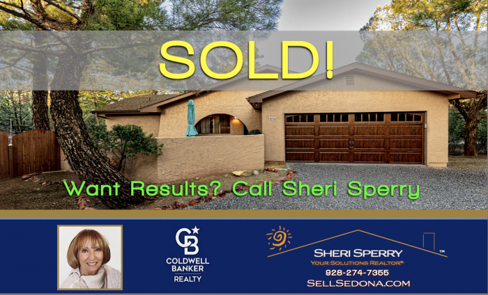 SOLD - Short Term Rental - Want results call Sheri Sperry - 452 Juniper Drive Sedona AZ