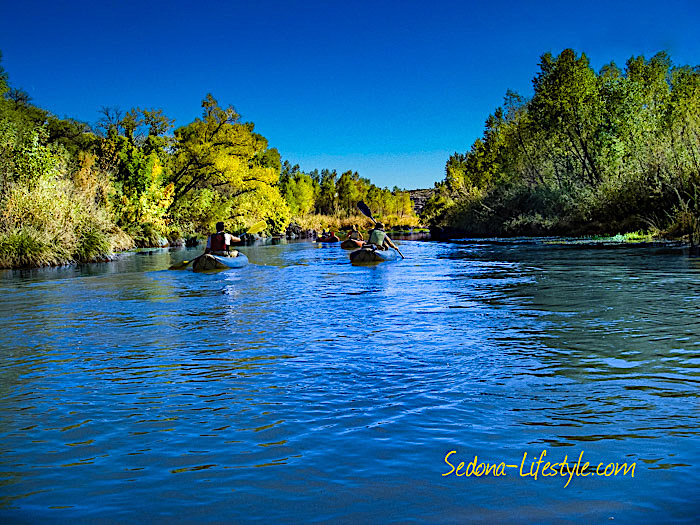 kayaking Verde River Spring summer