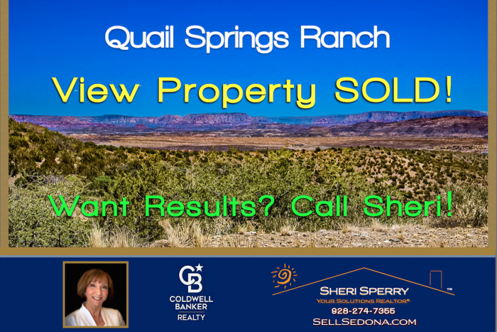 Quail Springs Ranch - See Sheri Sperry of Coldwell Banker Realty for all your real estate needs @ 928.274.7355