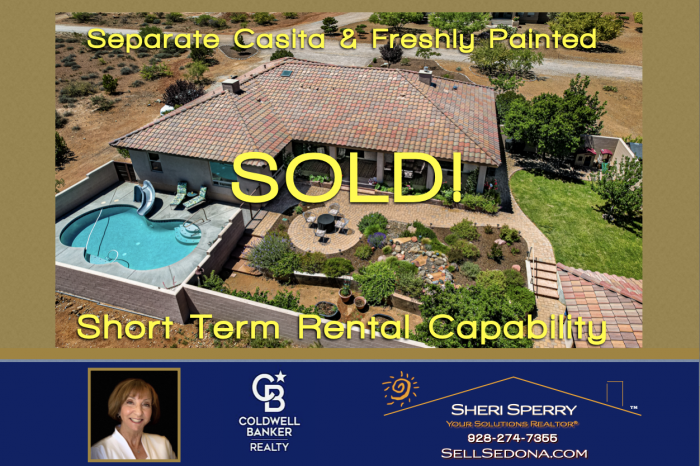 SOLD - Cottonwood Short Term Rental Capable - Sheri Sperry Coldwell Banker Realty Sedona 928.274.7355