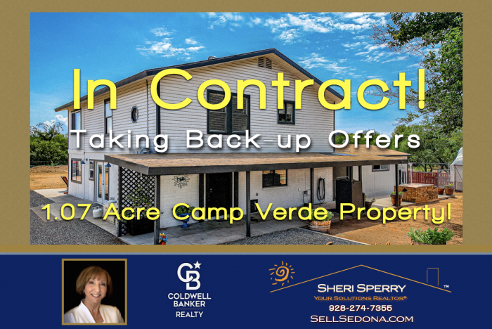 Taking Back Up offers, Camp Verde Propety, Get Results with Sheri Sperry, Sellers,