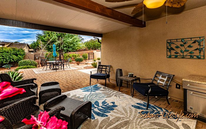 Sedona covered patio-Sheri Sperry - 928.274.7355 Coldwell Banker Realty Sedona