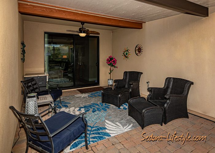 Sedona covered patio-Sheri Sperry - 928.274.7355 Coldwell Banker Realty Sedona