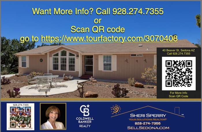 Call Sheri Sperry @ 928.274.7355 for all your Sedona real estate needs.