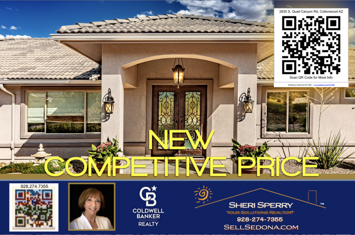 Competitive PRICE DROP - $68,700 - Call Sheri Sperry for details at 928.274.7356