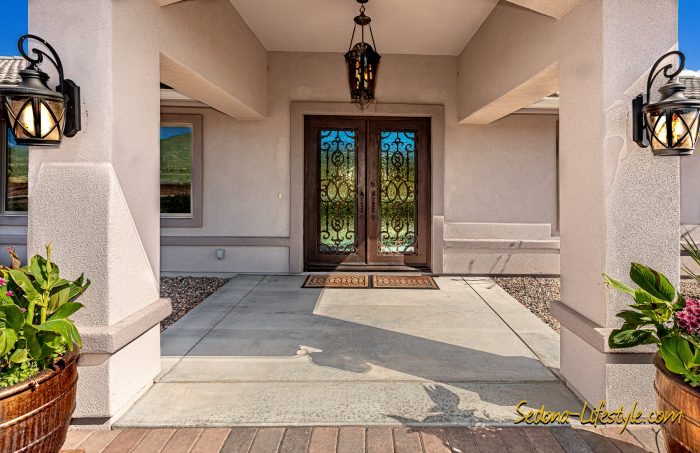 Large Portico at 2835 S. Quail Canyon Rd, Cottonwood AZ 86326 - For Sale - Call Sheri Sperry for all your real estate needs at 928.274.7355