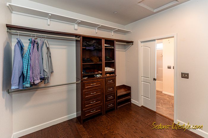 Walk-in Closet Organizer at 2835 S. Quail Canyon Rd, Cottonwood AZ 86326 - For Sale - Call Sheri Sperry for all your real estate needs at 928.274.7355