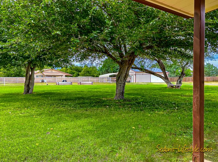 Summer showing green grass in backyard - watered with automatic sprinkler system. - Call Sheri Sperry @ 928.274.7355 for all your real estate needs.