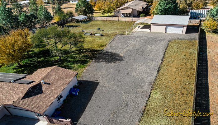 Aerial view of backyard - can be used in multiple ways