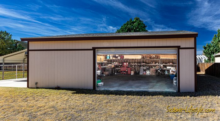 30 by 36 Tuff Shed workshop with adjacent RV parking - hookups and dump station - Call Sheri Sperry @ 928.274.7355 for all your real estate needs.