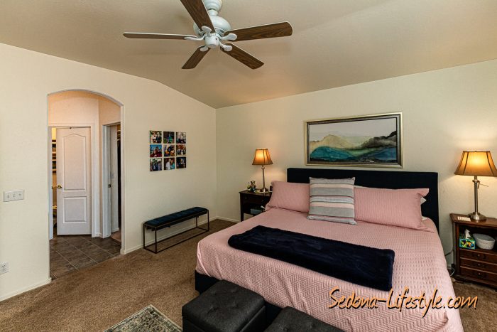 Primary Bedroom - 5092 Sage Springs Verde Santa Fe call Sheri Sperry @ 928.274.7355 for all your Sedona and Verde Santa Fe real estate needs 