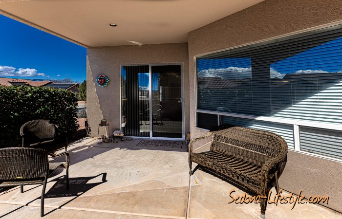 Cement Slab patio - Call Sheri Sperry of Coldwell Banker Realty Sedona at 928.274.7355 for all your real estate information