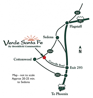 Map of Verde Santa Fe - 5092 Sage Springs Verde Santa Fe call Sheri Sperry @ 928.274.7355 for all your Sedona and Verde Santa Fe real estate needs 