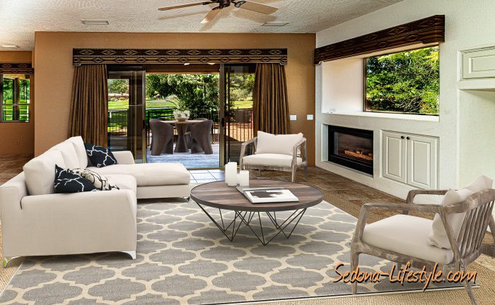 Sedona Golf Course homes for sale - go to SedonaGolfResortHomes.com - Call Sheri Sperry @ 928.274.7355 for more info… these are virtually staged images