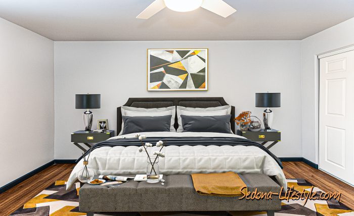 Virtual Staging - Primary Bedroom - Home For Sale - Call Sheri Sperry @ 928.274.7355 for all the details and information on this home and other homes in the Verde Valley and Sedona