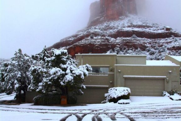 Sedona Record Snowfall! March 18, 2012
