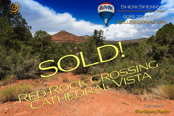 Iconic Cathedral Aerial View – Pyramid Lot SOLD by Luxury Specialist Sheri Sperry – ReMax Sedona