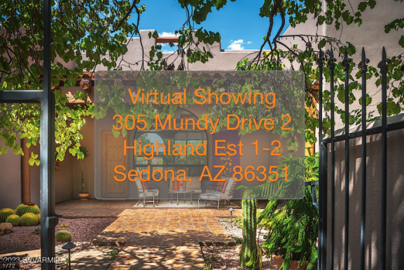 305 Mundy Drive 2, Sedona, AZ 86351 Lot #51 – Virtual Showing – Sept. 12, 2023